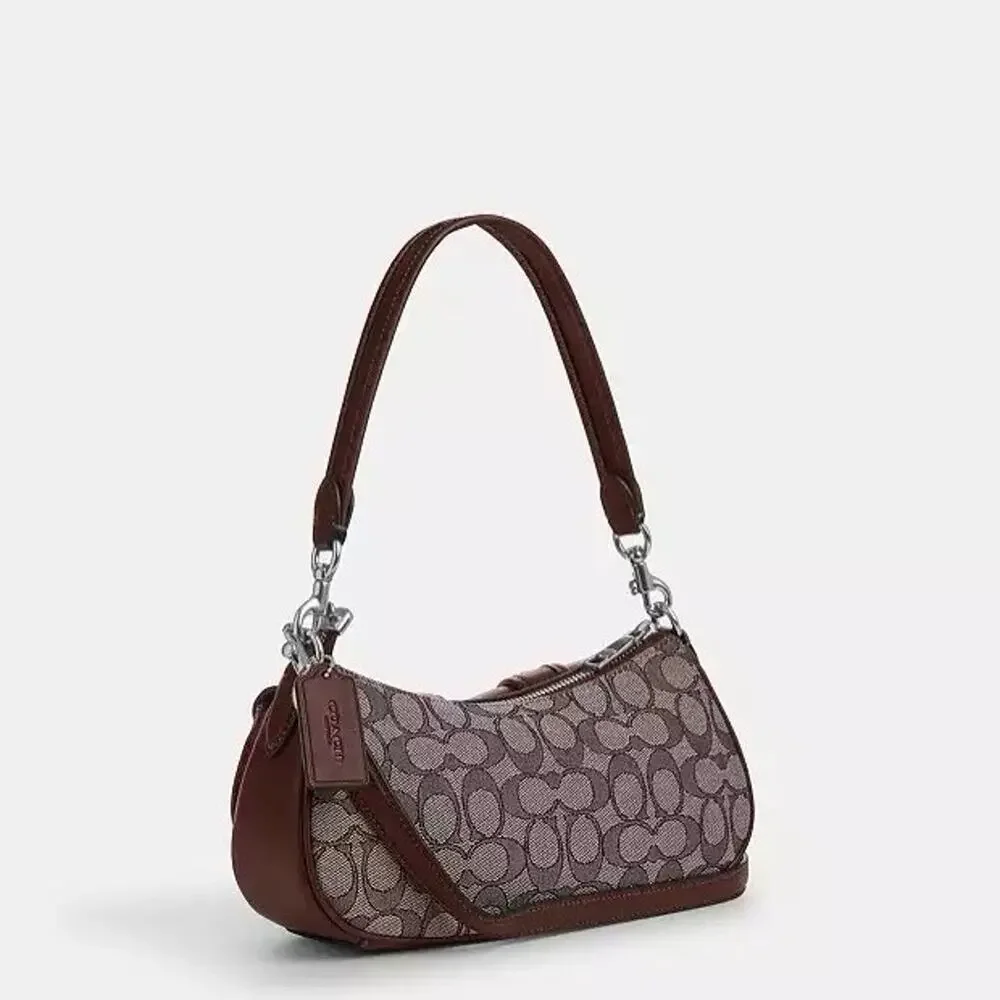 NWT Coach Ashton Bag In Signature Jacquard CBJ00 Silver/Oak/Maple